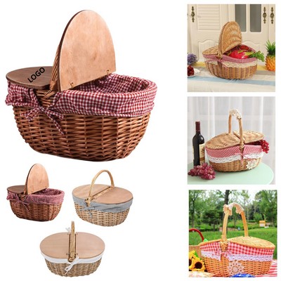 Vintage Outdoor Picnic Basket