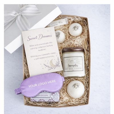 Lavender Sleep & Relaxation Gift Box with Eye Mask