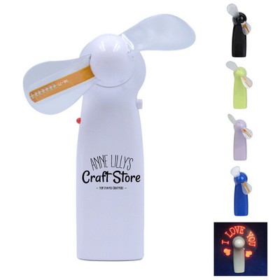 Mini Led Handheld Fan