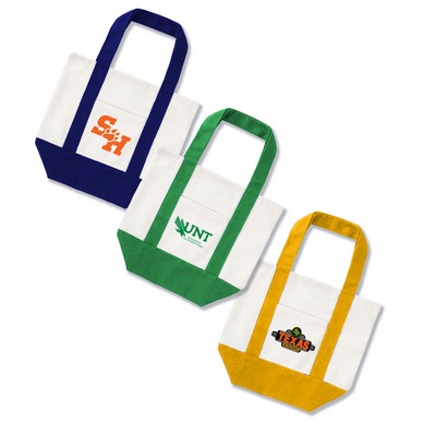 10 Oz Mini Cotton Canvas Boat Tote