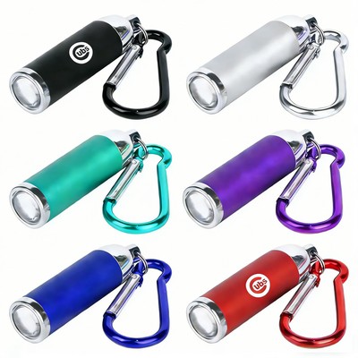 Aluminum Telescopic LED Keychain w/ Carabiner