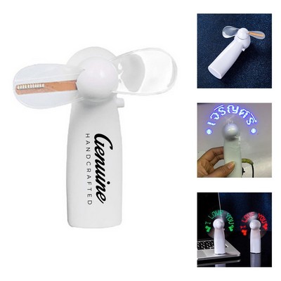 LED Message Display Pocket Fan