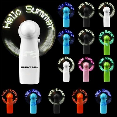 LED Flash Message Fan with Custom Display