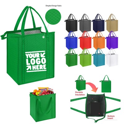 Thermal Non-Woven Insulated Cooler Tote Bag 13" x 15" x 10"