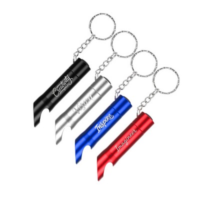Aluminum LED Flashlight & Bottle Opener