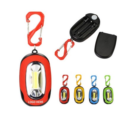 Magnetic COB LED Carabiner Keychain