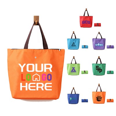 Folding Heavy Duty Oxford Groceries Bag Reusable Shopping Bags Large Foldable Tote Bag (Model A)