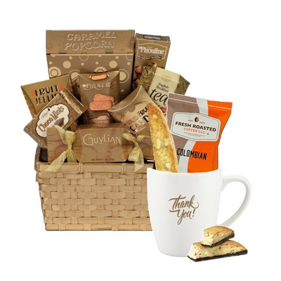 Thank You Mug w/Coffee & Cookie Basket