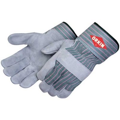 Gray Full Feature Standard Leather Work Glove