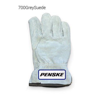 Grey Suede Cowhide Leather Work Gloves (Pairs)