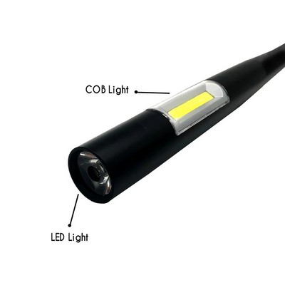Baseball Bat Shape Cob Led Flashlight