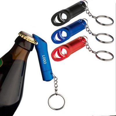 Aluminum LED Bottle Opener Key Chain