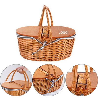 Vintage Outdoor Picnic Basket