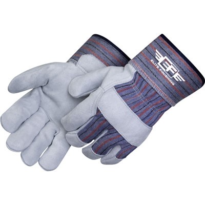 Blue Full Feature Standard Leather Work Gloves