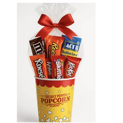Movie Night Popcorn & Candy Gift Bucket