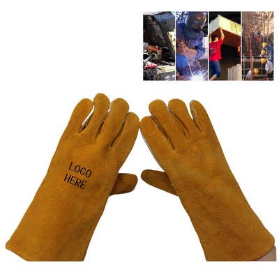 Long Cowhide Welding Safety Gloves