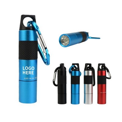 Aluminum LED Keychain with Carabiner