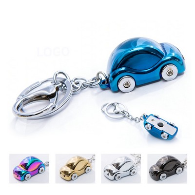 Miniature Metal Car LED Keychain