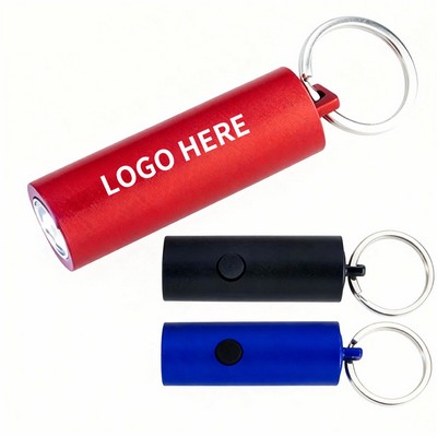 Aluminum 3-LED Round Barrel Keychain