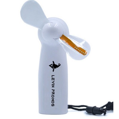 LED Message Flashing Handheld Fan